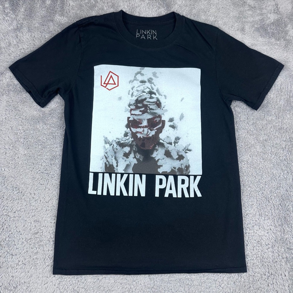 Linkin Park T-Shirt Mens Small Black Living Things Album Art 2021 Band Tee